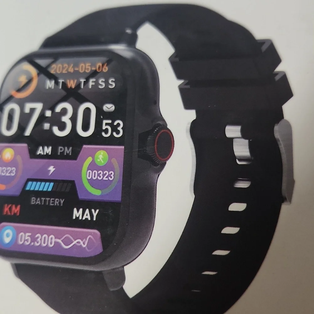 Black Smart Watch for Men/Women